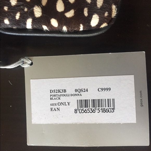 NWT GEOX b&w pochette clatch handbag - Picture 3 of 5